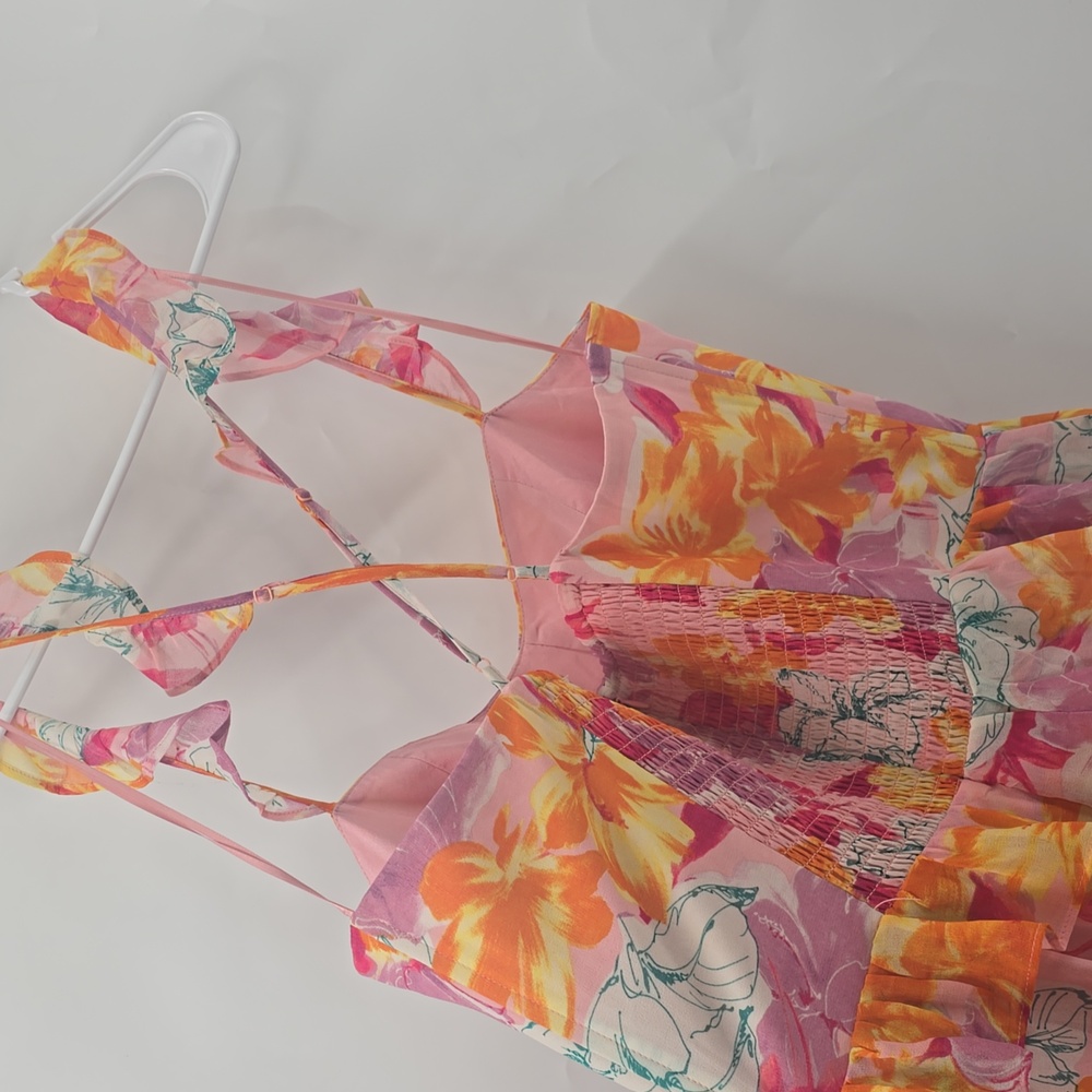 Wayf Floral Ruffle Maxi Dress - Picture 8 of 9